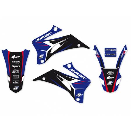 Komplet naklejek (oklein) yamaha yzf250/450 '06-'09 dream 4 kolor niebieski/czarny