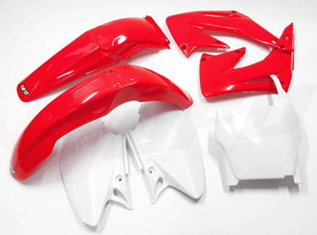 Komplet plastików honda cr 125/250 '04-'07 kolor oem (czerwony/biały) (ho103e999)