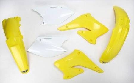 Komplet plastików suzuki rmz 250 '04-'06 kolor oem (żółty/biały) (su403e999)