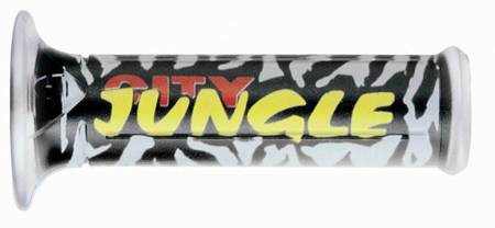 Manetki 01684/f-cj city jungle (120 mm/22 mm) z otworem kolor czarny/biały/żółty