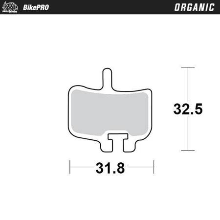 Moto-master bike pro klocki hamulcowe rowerowe organiczne