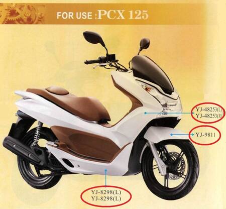 Osłona boczna dolna l pcx125