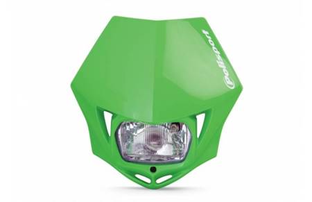 Polisport promocja lampa przednia model mmx (żarówka zwykła) kolor zielony