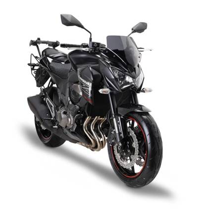 Szyba kawasaki z800 '13-'14 28x38 cm przyciemniana z mocowaniami