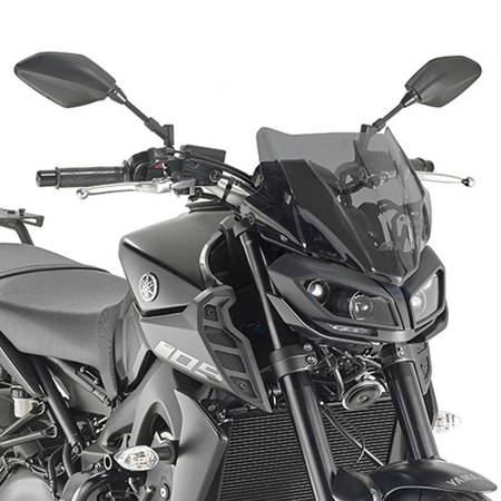 Szyba yamaha mt-09 (17-19) 28 x 36,5 cm przyciemniana z mocowaniami