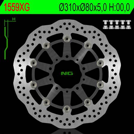 Tarcza hamulcowa przód kawasaki z 1000 a15-17, z 1000 15-17, zx6r 13-17, z800 12-18, gtr 1400 07-18, zzr 1400 06-18 (310x80x5mm) wave pływaj