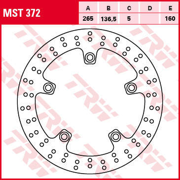 Tarcza hamulcowa tył bmw f 650 / 700 / 800 gs / r / s / gt 08-, r 1200 gs / adv / hp2 / r-nine t / rt / r 05-13