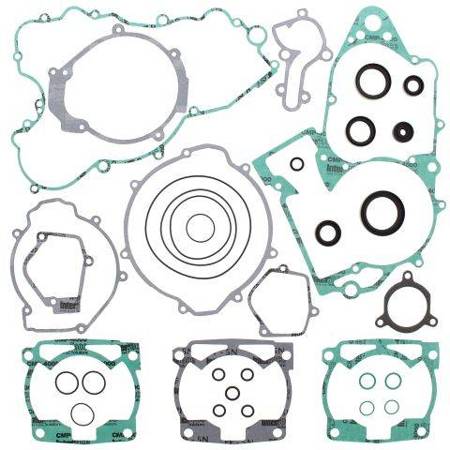 Winderosa (vertex) komplet uszczelek z uszczelniaczami silnikowymi ktm exc 360 96-97, exc 380 98-02, mxc 360 96-97, mxc 380 98-01, sx 360 96-97, sx 380 98-02