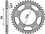 Zębatka tylna 4542 42 c45 kawasaki zzr 1400 (06-16) (łańc. 530) (jtr1493.42)