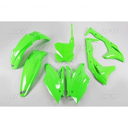 komplet plastików kawasaki kxf 250 '18-'20 kolor zielony fluo (ka225aflu)