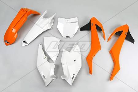 komplet plastików ktm sx/sxf '16-'18 (z wyjątkiem sx 250 '16), kolor oem '16 (pomarańczowy/biały) (kt517e999)